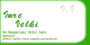 imre velki business card